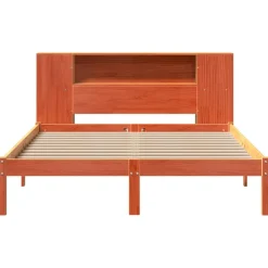 Łóżko Drewniane Rama Łóżka Sofa Brązowe Do Sypialni Pokoju 135x190 cm
