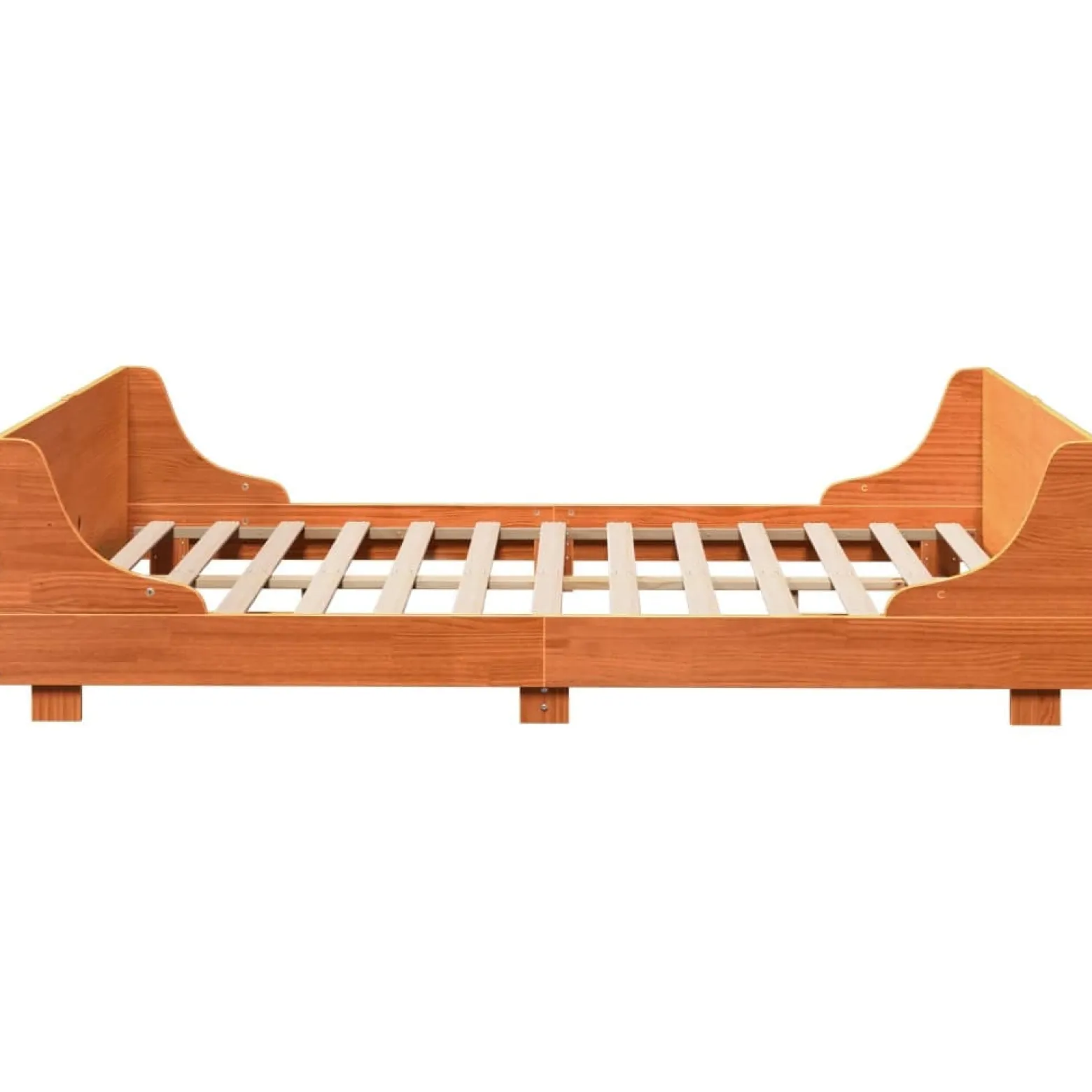 Łóżko Drewniane Rama Łóżka Sofa Brązowe Do Sypialni Pokoju 120x200 cm