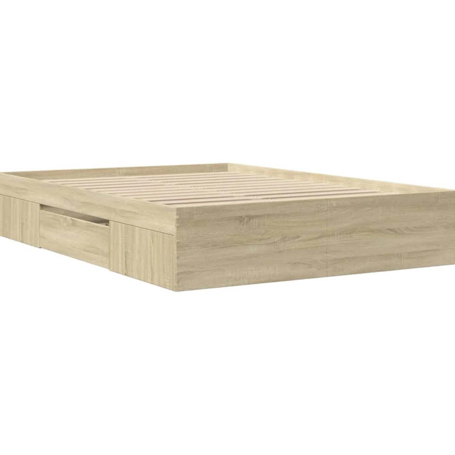 Łóżko Drewniane Rama Łóżka Sofa Brązowe Do Sypialni Pokoju 140x190 cm