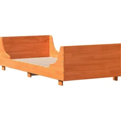 Łóżko Drewniane Rama Łóżka Sofa Brązowe Do Sypialni Pokoju 90x190 cm