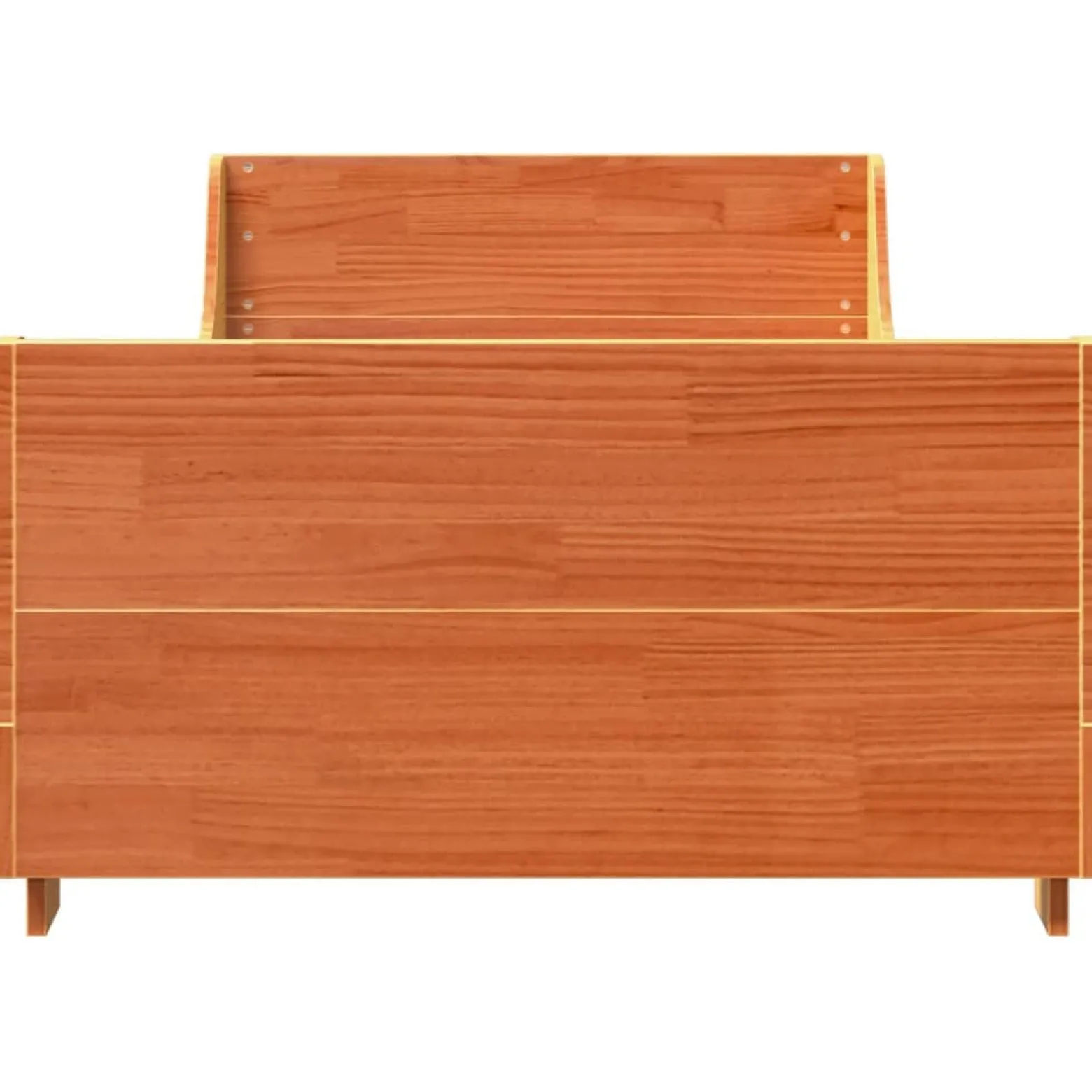 Łóżko Drewniane Rama Łóżka Sofa Brązowe Do Sypialni Pokoju 90x190 cm