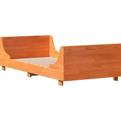 Łóżko Drewniane Rama Łóżka Sofa Brązowe Do Sypialni Pokoju 90x190 cm