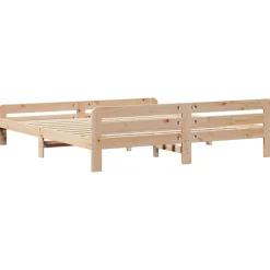 Łóżko Drewniane Rama Łóżka Sofa Brązowe Do Sypialni Pokoju 200x200 cm
