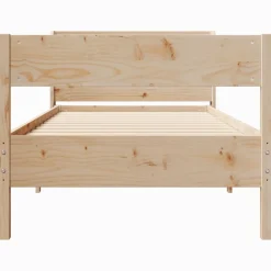 Łóżko Drewniane Rama Łóżka Sofa Brązowe Do Sypialni Pokoju 75x190 cm