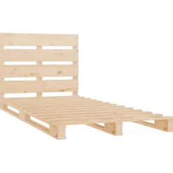Łóżko Drewniane Rama Łóżka Sofa Brązowe Do Sypialni Pokoju 90x200 cm