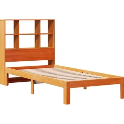 Łóżko Drewniane Rama Łóżka Sofa Brązowe Do Sypialni Pokoju 100x200 cm