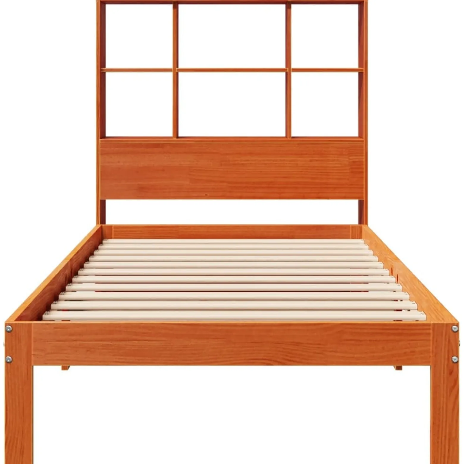 Łóżko Drewniane Rama Łóżka Sofa Brązowe Do Sypialni Pokoju 100x200 cm