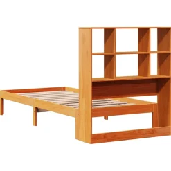 Łóżko Drewniane Rama Łóżka Sofa Brązowe Do Sypialni Pokoju 100x200 cm