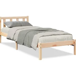 Łóżko Drewniane Rama Łóżka Sofa Brązowe Do Sypialni Pokoju 80x220 cm