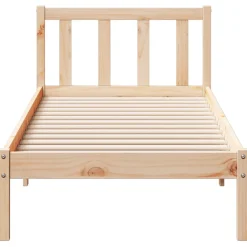 Łóżko Drewniane Rama Łóżka Sofa Brązowe Do Sypialni Pokoju 80x220 cm