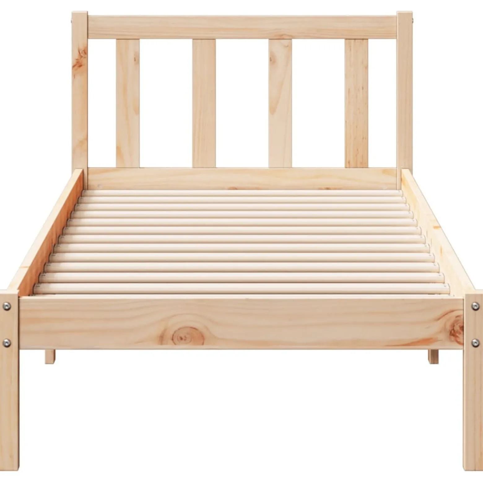 Łóżko Drewniane Rama Łóżka Sofa Brązowe Do Sypialni Pokoju 80x220 cm