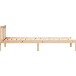 Łóżko Drewniane Rama Łóżka Sofa Brązowe Do Sypialni Pokoju 80x220 cm