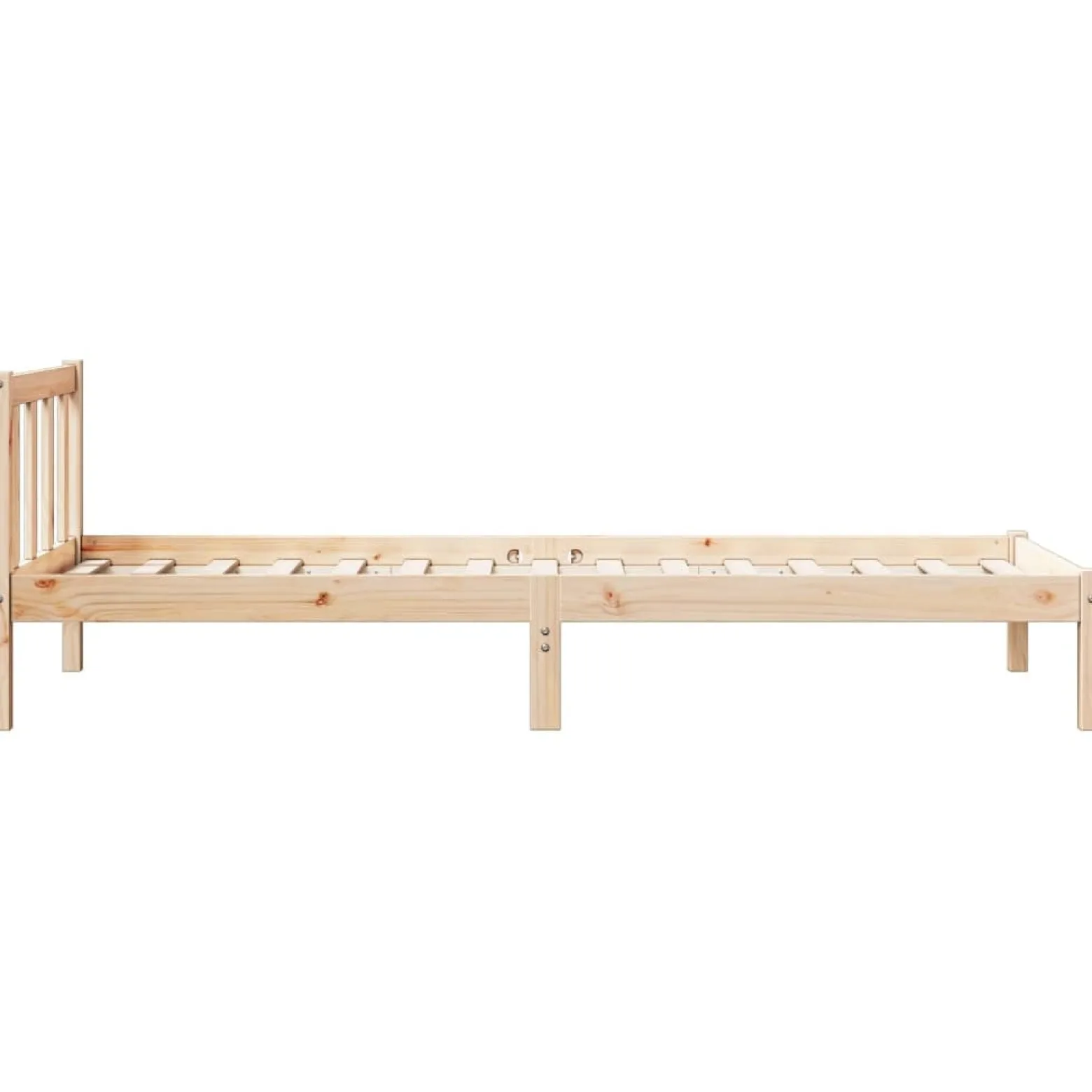 Łóżko Drewniane Rama Łóżka Sofa Brązowe Do Sypialni Pokoju 80x220 cm