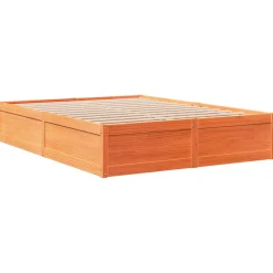 Łóżko Drewniane Rama Łóżka Sofa Brązowe Do Sypialni Pokoju 160x200 cm