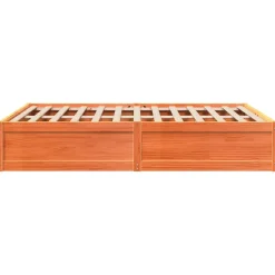 Łóżko Drewniane Rama Łóżka Sofa Brązowe Do Sypialni Pokoju 160x200 cm