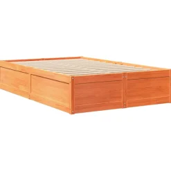 Łóżko Drewniane Rama Łóżka Sofa Brązowe Do Sypialni Pokoju 120x200 cm