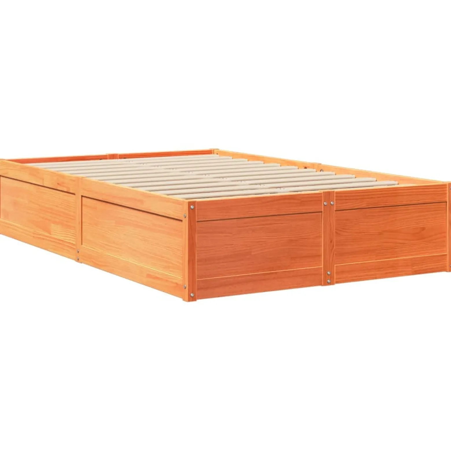 Łóżko Drewniane Rama Łóżka Sofa Brązowe Do Sypialni Pokoju 120x200 cm