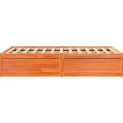 Łóżko Drewniane Rama Łóżka Sofa Brązowe Do Sypialni Pokoju 120x200 cm