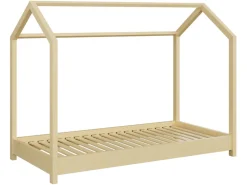 Łóżko dziecięce domek Bella 160x80 naturalne