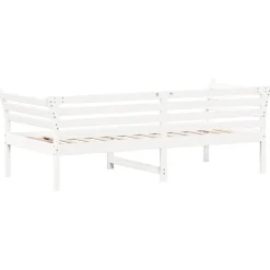 Łóżko dzienne bez materaca białe 80x200 cm drewno sosnowe