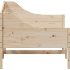 Łóżko Dzienne Sofa Rama Łóżka Drewniana Brązowa 90x200 cm