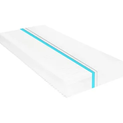 Łóżko dzienne z materacem 90x200 cm białe drewno sosnowe