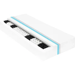 Łóżko dzienne z materacem 90x200 cm lite drewno sosnowe
