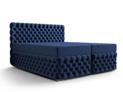 Łóżko Hotelowe Boxspring Pikowane + Bonell Figo 2 Granat 140