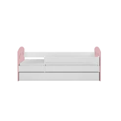 Łóżko Julia mix pudrowy z szufladą materac piankowy 180x80