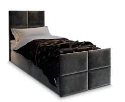 Łóżko kontynentalne ARIEL 100 z topperem 100x200 cm