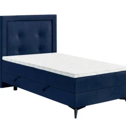 Łóżko kontynentalne HIGGA 90x200 lewy magic velvet 2216