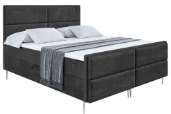 Łóżko kontynentalne - pojemnik, materac, nóżki AURA-FS-Z 120x200 cm
