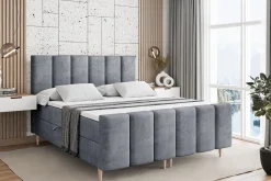 Łóżko kontynentalne - pojemnik, materac, nóżki BOXI1-FD-Z 120x200 cm