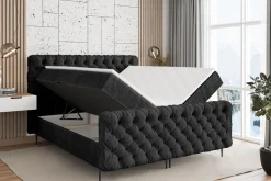 Łóżko kontynentalne - pojemnik, materac, nóżki BOXI8-FC-Z 120x200 cm