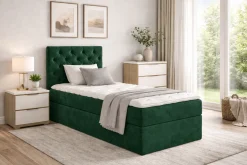 Łóżko kontynentalne Sara Box 90x200 bez nóg riviera 38