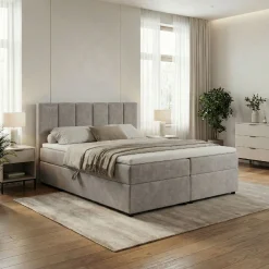 Łóżko kontynentalne VUSE 140x200 Materac Bonell CASTEL