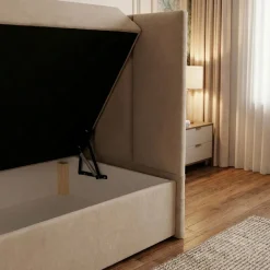 Łóżko kontynentalne VUSE 140x200 Materac Bonell CASTEL
