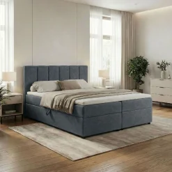 Łóżko kontynentalne VUSE 140x200 Materac Bonell CASTEL