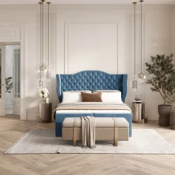 Łóżko kontynentalne WINDSOR 160x200 z pojemnikiem TNW