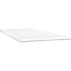 Łóżko kontynentalne z materacem, taupe, tkanina, 90x200 cm