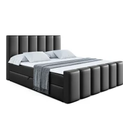 Łóżko kontynentalne z pojemnikiem BOXI1-Z - 120 x 200 cm