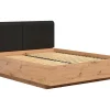 Łóżko Lamea 160x200 z pojemnikiem i stelażem otwieranym od frontu dąb artisan/czarny