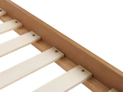 Łóżko MDF ze stelażem 140 x 200 cm jasne drewno