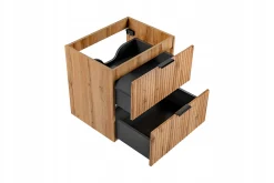 KOMLET Mebli do Łazienki ADEL OAK szafka 60 cm + słupek