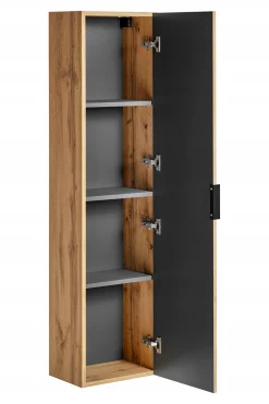 KOMLET Mebli do Łazienki ADEL OAK szafka 60 cm + słupek