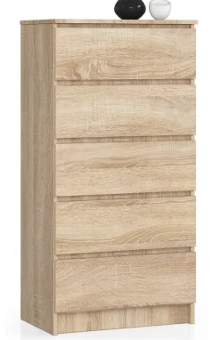 Komoda AKORD K60 Dąb Sonoma 60 cm mat 60x40x121 cm