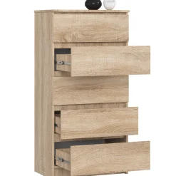 Komoda AKORD K60 Dąb Sonoma 60 cm mat 60x40x121 cm