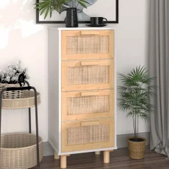 Komoda Biały Drewno sosnowe vidaXL