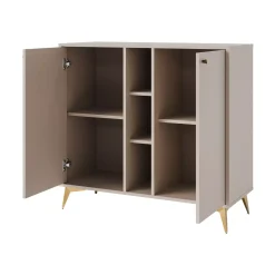 Komoda dwudrzwiowa do salonu Sakai 1 2F T822 Beżowy