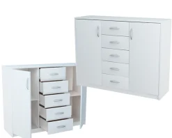 Komoda K019 Biały 85x110x35 cm Bestseller